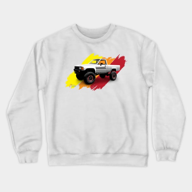 Toyota 1985 4x4 Standard Cab Pickup Truck Crewneck Sweatshirt by 6thGear